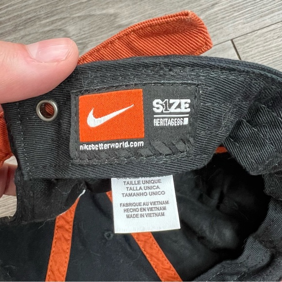 Texas Longhorns UT Black Nike Cotton Canvas Baseball Hat - Picture 4 of 6